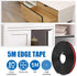 U-Shape Edge Banding, 16.4ft Self Adhesive Black Veneer Edging Trim for Countertop, Table, Cabinet Repair Furniture