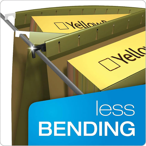 Pendaflex SureHook Reinforced Hanging File Folders, Legal Size, Standard Green, 20/BX (6153 1/5)