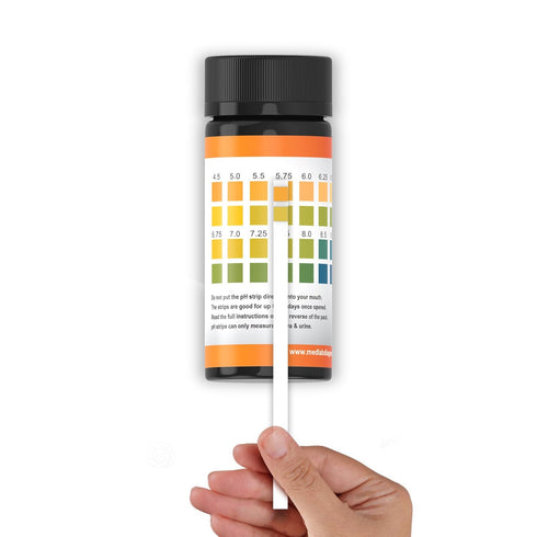 pH Test Strips 4.5 to 9.0, 200 ct for Urine and Saliva Body pH Testing, Urinalysis Reagent Test Strips