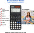 OSALO Scientific Calculator, 417 Function, 2 Line 10+2 Digits Written Display, Solar and Battery for School