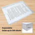 Plastic Envelopes with String Closure, 24 Packs Legal Size Clear Poly Envelopes, Expanding File Folders for Office