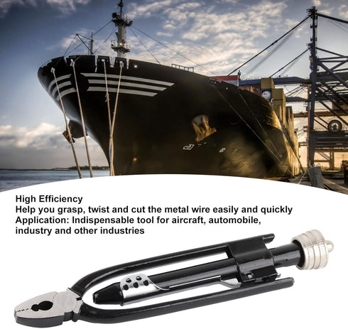 Acouto Safety Wire Pliers, 8.3in Safety Wire Tool with 25ft Wire, High Carbon Steel Twisting Tool