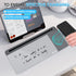 Varhomax Glass Desk Whiteboard with Wireless Charger, Dry Erase Board with Storage for Home and Office