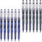 Pilot P-700 Rollerball Stick Gel Pen - 6 Black & 6 Blue Pens, 12 PACK