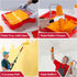 20-Piece 9" 3-Ft Set Mister Rui Paint Roller Kit with Extension Pole, Tray, Liners, Frames, Covers, Brushes, Tape