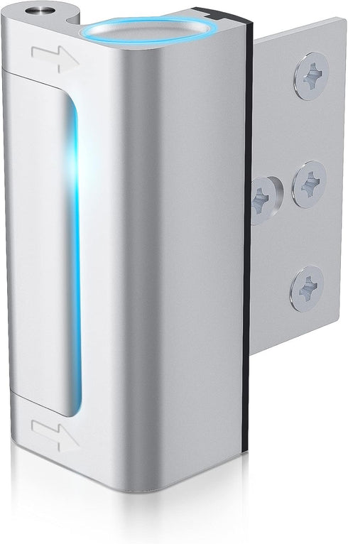 Door Reinforcement Lock Withstands 800lbs of Force - Silver Extra Proof Door