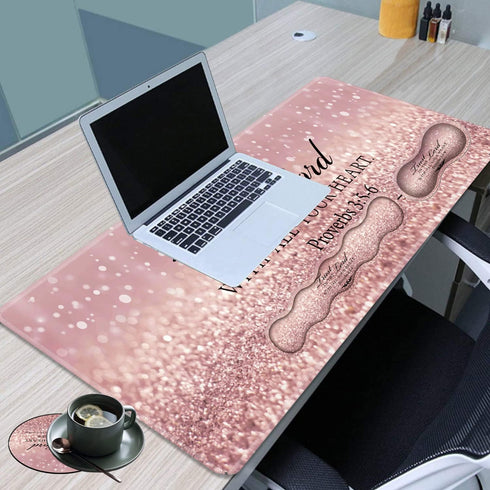 VSOJSOJKE Set, 31.5 11.8 inch 3:5-6 Gaming Mouse Pad Large Gaming Mouse Pad+Keyboard Wrist Rest+Mouse Wrist