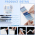 Mini Office Supply Kit, Includes Stapler, Tape Dispenser, Staple Remover, Paper Clips, Scissors, Note, Small Telescopic