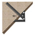 Aluminum Imperial Circle Center Positioning Ruler, 45/90 Degree Positioning, Multi-Function Arrow Ruler, High-Precision