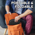 WISIMMALL 16.5" 12" Tailbone Gel Seat Cushion Portable Travel Cushions, x Large Size Super Thick Foldable Chair Seat