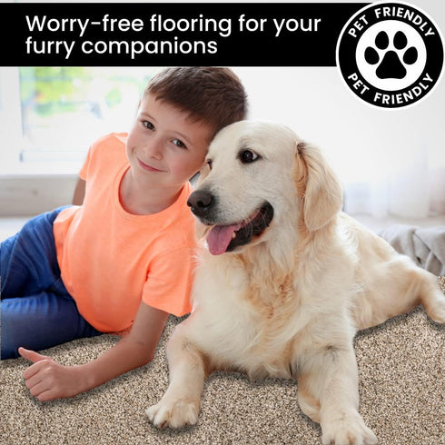 Smart Squares Easy Street Carpet Tiles, 8x8 Inch, Soft Padded, Peel and Stick for Easy DIY Installation