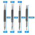 Spring Nail Set,Dual Head Nail Setter,4pcs Hammerless Door Hinge Pin Removal Tool,Striking Force Spring Loaded Nail Punch 1/8-in, 3/32-in, 3/16-in, 1/16-in, 1/32-in, 1/8-in