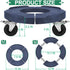 3 15-19 Inch 480 LBS 20, 32, 44, 55 1 Pack ToLanbbt Trash Can Dolly with in Upgraded Wheels, Adjustable Round Furniture
