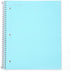 Mintra Office Durable Spiral Notebooks, 1 Subject, (Teal, Purple, White, Wide Ruled 3 Pack), 100 Sheets, Poly Pocket, Moisture Resistant Cover, Strong Chipboard back, For School, Office, Business