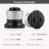DiCUNO UL Listed E26 to Polarized Outlet Socket Adapter, Standard E26 Base Light Bulb Converter Black