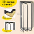 10 4.5 11 Inches (4 8 Ziliny Pcs x Transparent Restaurant Menu Holders Clear Menu Covers with Metal Corners Black