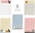 Cat Puns Daily Notepads Set, 4" x 6" Sticky Note Fill in Priority Lists, Five Unique Feline Designs
