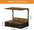 VYUOL Printer Stand with Storage for Desk, with Fabric Drawer Desktop Printer Stand Shelf Organzier for Home Office
