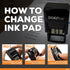 ZIGEL D50 Self Inking Date Stamp with Received, Blue/Red
