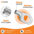 SELTERM 25pcs 8 AWG 1/2" Stud Marine Grade Tinned Copper Battery Cable Lugs, UL Electrical Connectors