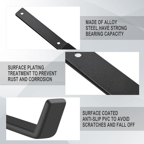 Heevir etc.(4 7.7 Inches) Heavy Duty Utility Hooks, Garage Storage Wall Mount Steel Hooks, Garden Tool Hanger, Garage