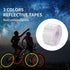 3 Rolls Reflective Tape Outdoor Waterproof Reflective Warning Tape Reflector Tape Night Safety Stickers Silver, Red, Yellow Reflective Tape for Trailer Bicycles Clothing (1 Inch x 30 Ft)