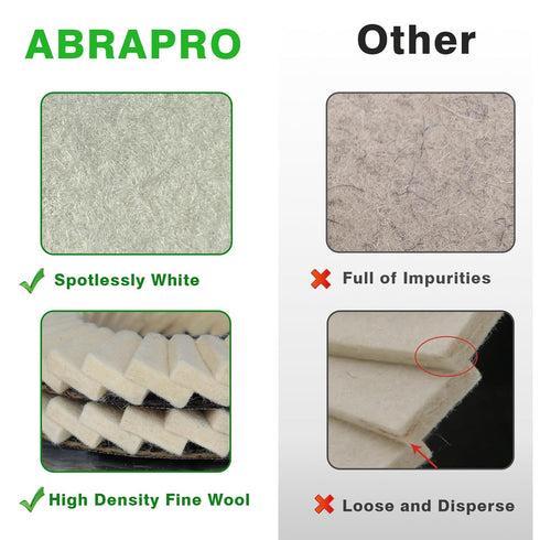 5 Pack Felt Flap Disc Abrasives 4-1/2" x 7/8" Arbor, Wool Polishing Wheel for Angle Grinder