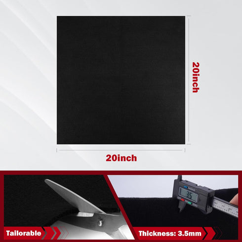 Carbon Felt Welding Blanket Fireproof - 20" X 20" Heat Resistant Fabric for Plumbing Brazing