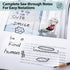Transparent Sticky Notes, 3x3 inch Clear Self-Adhesive Waterproof Notes for Annotation, College & Office Supplies