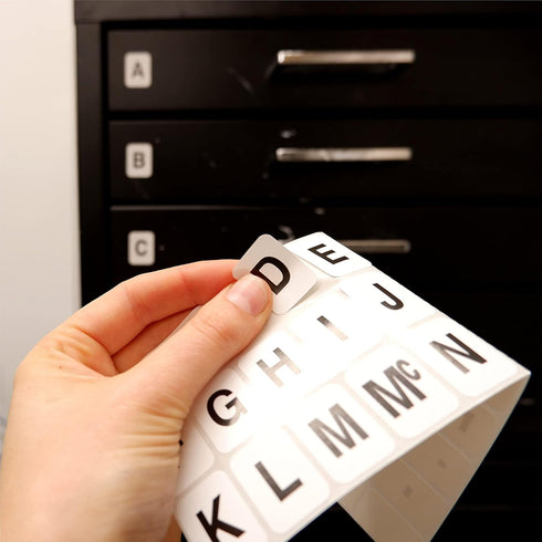 ChromaLabel 1 x 3/4 inch Alphabet Stickers, 5 Assorted Colors, 10 Sheets Variety Pack