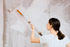1.5-3 ft Long Paint Roller Extension Pole, Multi-purpose Telescopic with Universal Twist-on Metal Tip