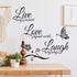 Zonon 3 Sheets Vinyl Wall Quote Stickers, Inspirational Love Faith Hope Family Motivational Wall Decals for Home School