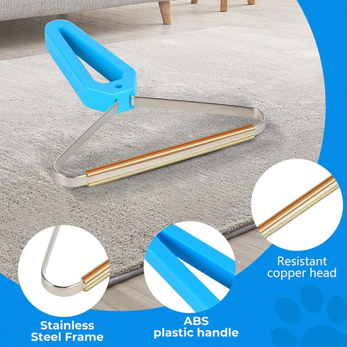 Pet Hair Remover for Carpet, Deep Clean Tool for Lint and Hair, Pro Pet Hair Removal Shaver for Furniture and Rugs