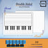 SCRIBBLEDO 10 Pack 11 x 14 Inch Double Sided Piano Board Dry Erase White Boards for Kids, Students, Musicians