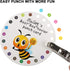 ONEDONE Punch Cards, 3.9" Round Reward Punch Cards for Classroom with Hole Puncher, Teacher Supply Must Haves