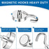 LOVIMAG 80LBS Heavy Duty Magnetic Hooks, Neodymium Magnet Hooks for Refrigerator, Wall, Locker, 6 Pack