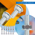 Zonon 12 Sets Galvanized Carriage Bolt Kit, Rust Resistance Bolts, Washers, and Nuts for Fastening Accessories