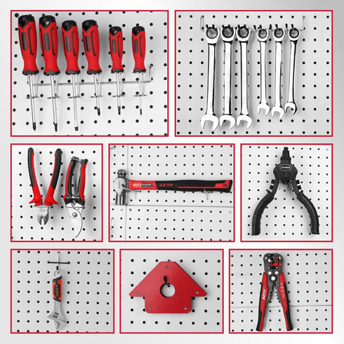 Pegboard Organizer Hooks, 300-Piece Durable Assortment for Tool Organization