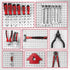 Pegboard Organizer Hooks, 300-Piece Durable Assortment for Tool Organization