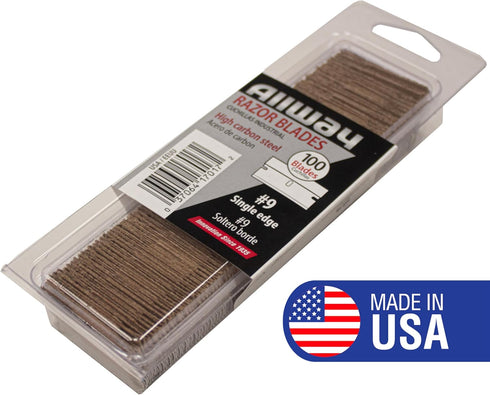 SEB100VP #9 100 Pack ALLWAY Single-Edge Razor Blades, Clamshell