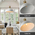 12 Inch 1 Pack Sandy White Farmhouse Pendant Lights for Kitchen Island Industrial Adjustable Height Vintage Dome
