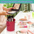 9 Pack Metal Pen Holders, Colorful Desktop Pencil Cups, Mini Pencil Bucket with Handle, Makeup Brush Storage