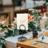 Seimneire 12 3.35 Inch Pcs Black Table Number Holders, Metal Sign Holder Wire Photo Holder Place Card Holder