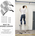 Kandishiex 4PCS Drywall Stilt Replacement Parts, Aluminum Alloy Stilt Accessories, Curved Leg Plates for Home