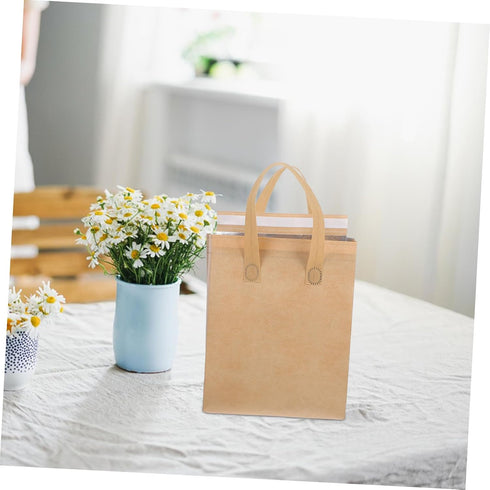 50 Pack Alipis Insulated Takeout Bags Bulk Lunch Boxes Handles Insulated Beverage Bags for Milk Tea Fast Food