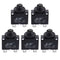 6 Amps Thermal Circuit Breakers 125/250V AC 32V DC Push Button Manual Reset Overload Protector Switch 5 Pack