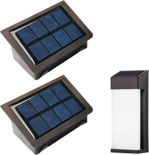 Yotopow Solar Light Replacement Top for Outdoor Fence Lights and Wall Lights, Solar