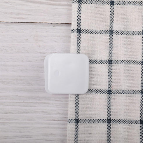Self Adhesive Clips, Wall Clips, Shower Curtain Clips, Photo Clips for Paper Flag Hanger, 12 Pieces, White