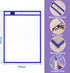 Nezyo 50 Pieces Dry Erase Pockets, Reusable Plastic Sleeves, Clear Sleeves for Teacher Supplies (Blue)