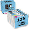 Penguin Remanufactured Ink Cartridge Replacement for Epson 125 T125, 5 Pack (2 Black, 1 Cyan, 1 Magenta, 1 Yellow)